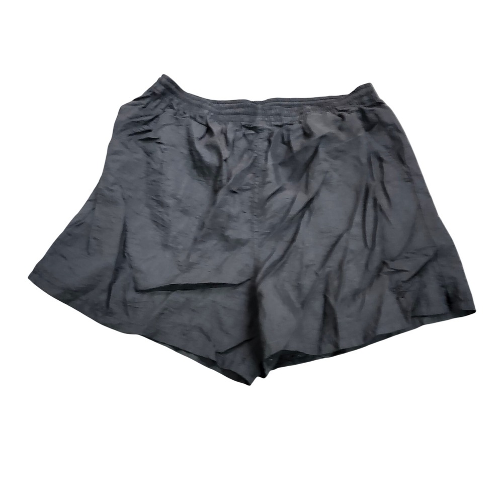 Vintage Reebok Black Nylon Athletic Shorts Mens XL 90s Retro Track Gym Running
